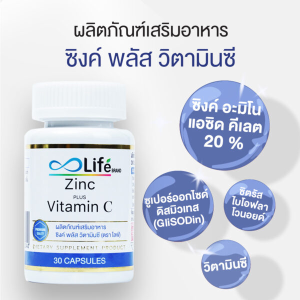 ซิงค์ พลัส วิตามินซี Zinc Plus Vitamin C