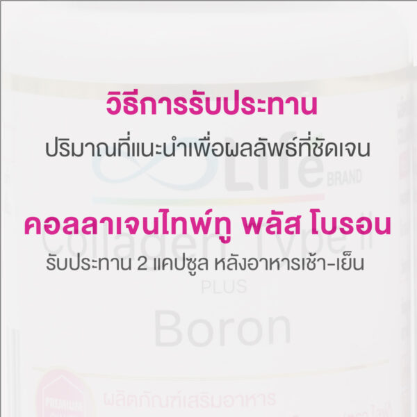 คอลลาเจนไทพ์ทู พลัส โบรอน Collagen Type II Plus Boron